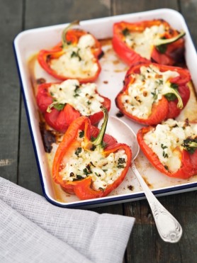Low FODMAP Stuffed Red Peppers